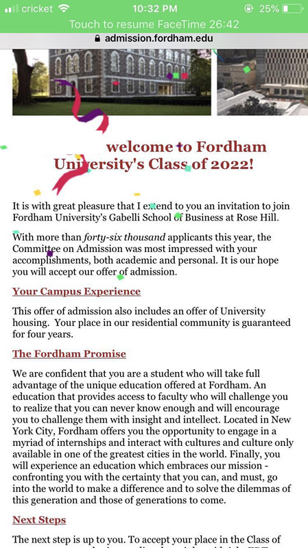 Fordham University，福特汉姆大学