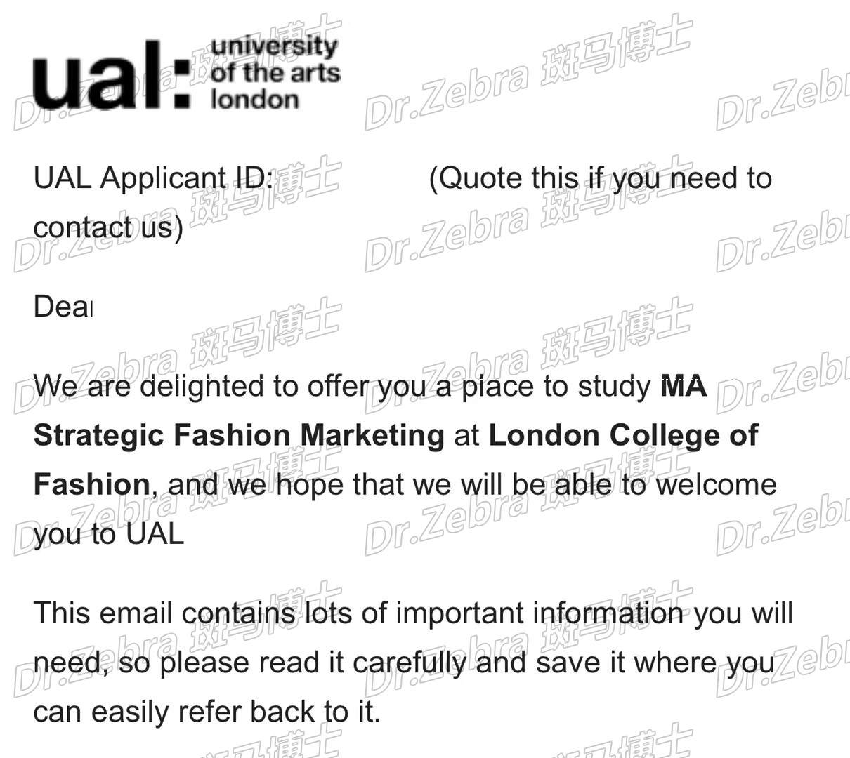 伦敦艺术大学，University of the Arts London，UAL，MA Strategic Fashion Marketing， 时装战略营销硕士